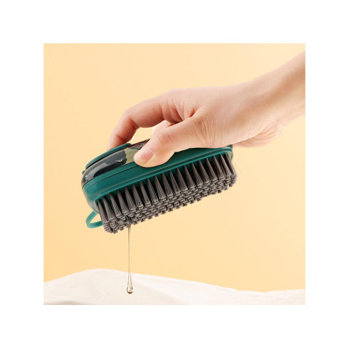 Щіточка для чищення із дозатором рідини червона